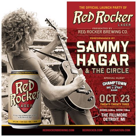 Red rocker - Find tickets for Sammy Hagar (The Red Rocker) concerts near you. Browse 2024 tour dates, venue details, concert reviews, photos, and more at Bandsintown.